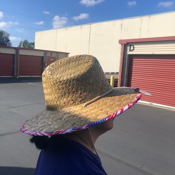 24/7 Life NWT’s Straw Patriotic Flag Straw Beach Hat Size One(New) - Picture 4 of 9